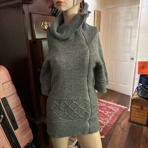bebe Gray Cowl Neck Sweater